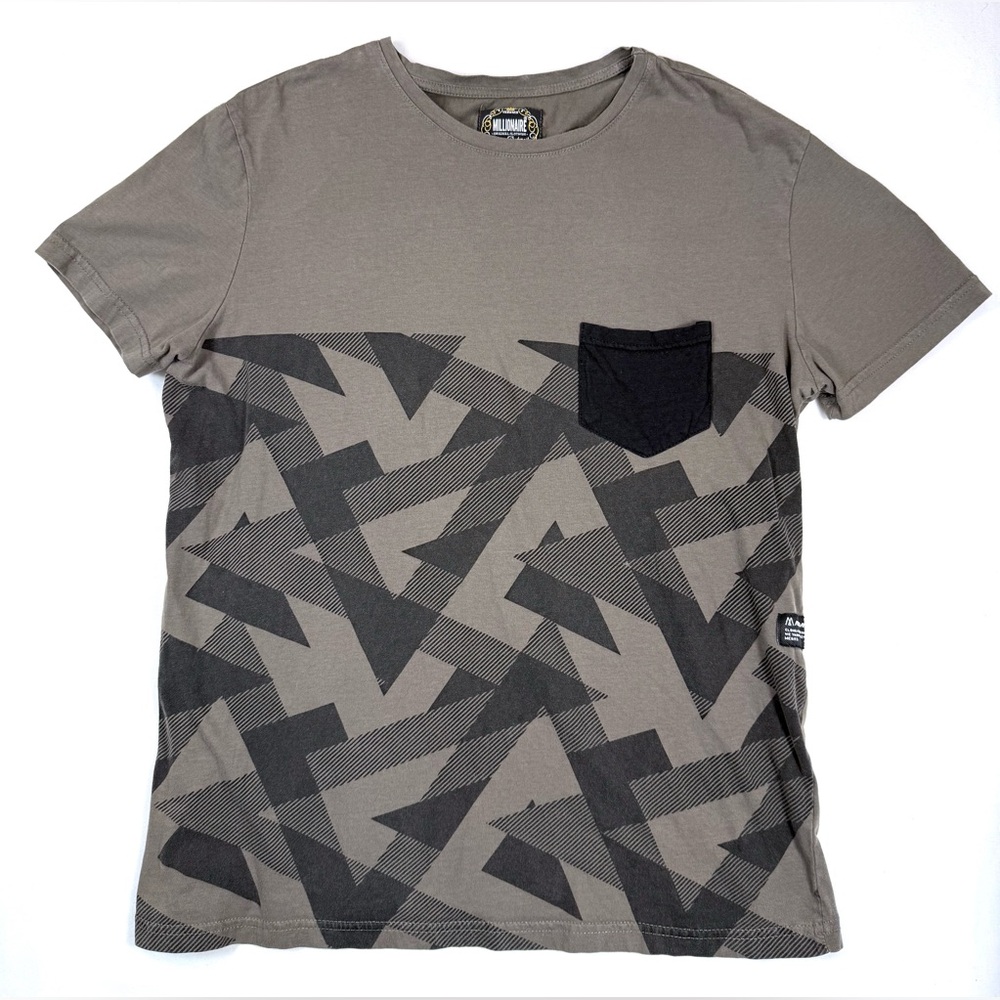 MILLIONAIRE BLVCK STANDARD Boys Graphic T Shirt Size XXL Urban Streetwear Modern